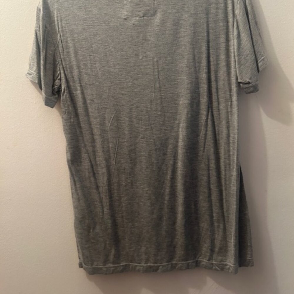 Free People x Understated Leather Heart & Soul AUSTIN Heather Gray Oversized Tee - Picture 15 of 16